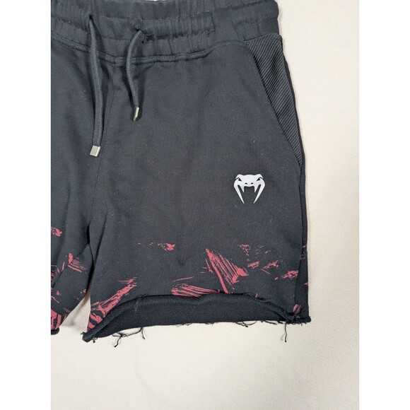 Men's Venum UFC Fight Week 2.0 Cotton Knit Sweat Shorts Size L Black Red - Picture 6 of 11